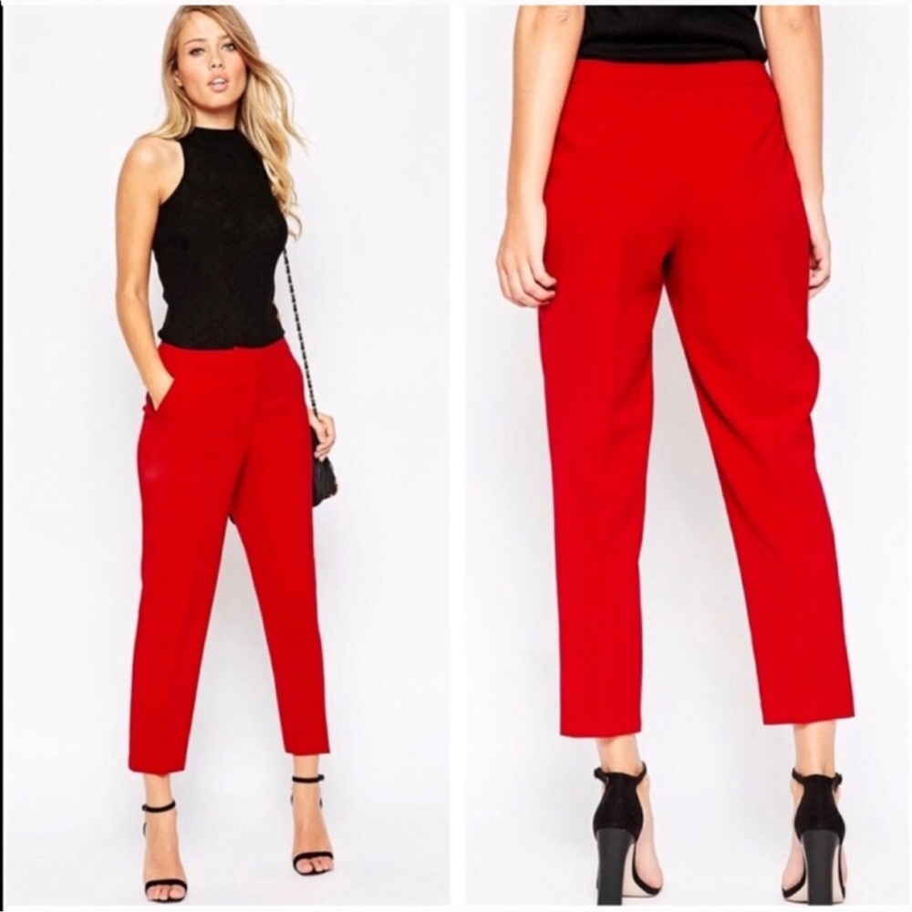 Zara Red Ankle Pants!